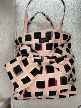 kate spade Pink Geometric Bow Tote